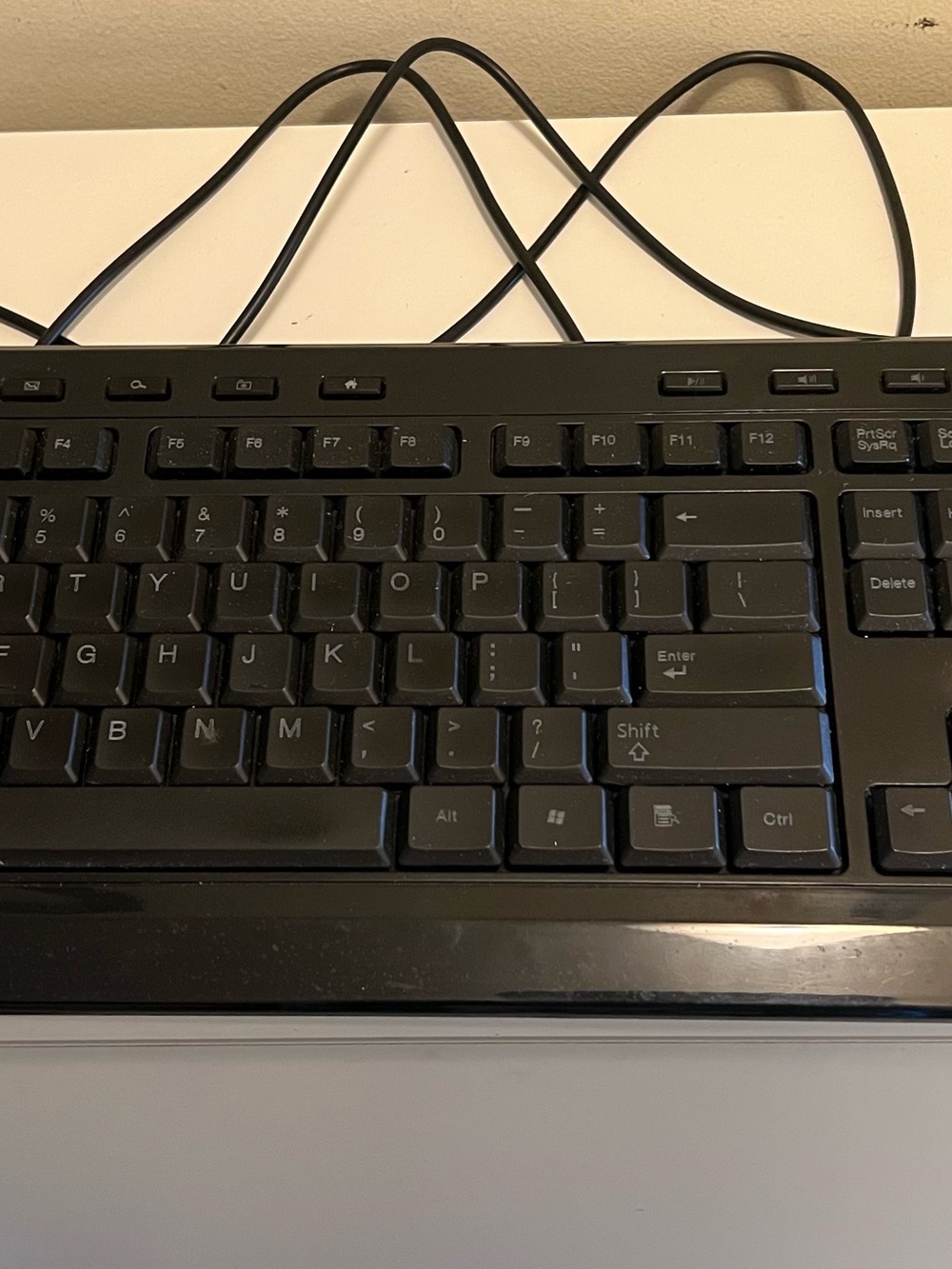 Wired Black USB Desktop Keyboard - Full Size